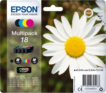 Epson T1806  Multipack 4 farver Blækpatroner