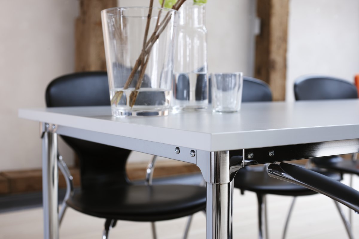 Eminent kantinebord 180x80 cm hvid laminat