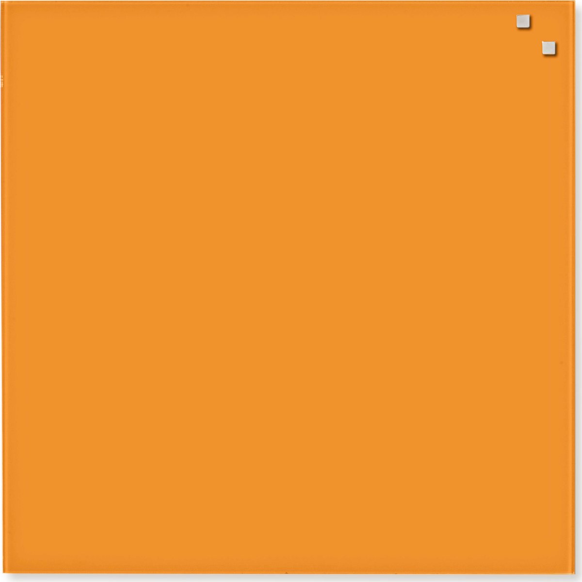 NAGA Glassboard magnetisk glastavle 45x45cm orange