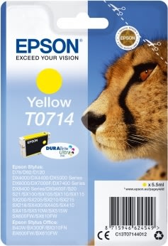 Epson nr.T0714/C13T07144022 blækpatron, gul, 280s