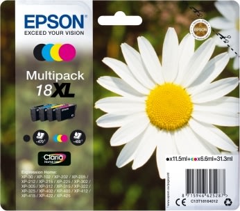 Epson 18/C13T18164022 blækpatron, multipakke