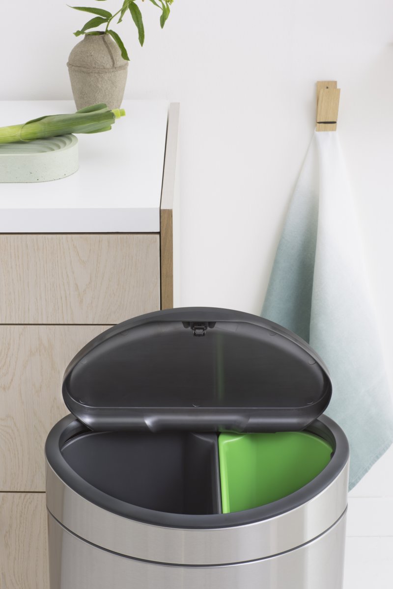 Brabantia Touch Bin | 10 + 23 L | Mat stål