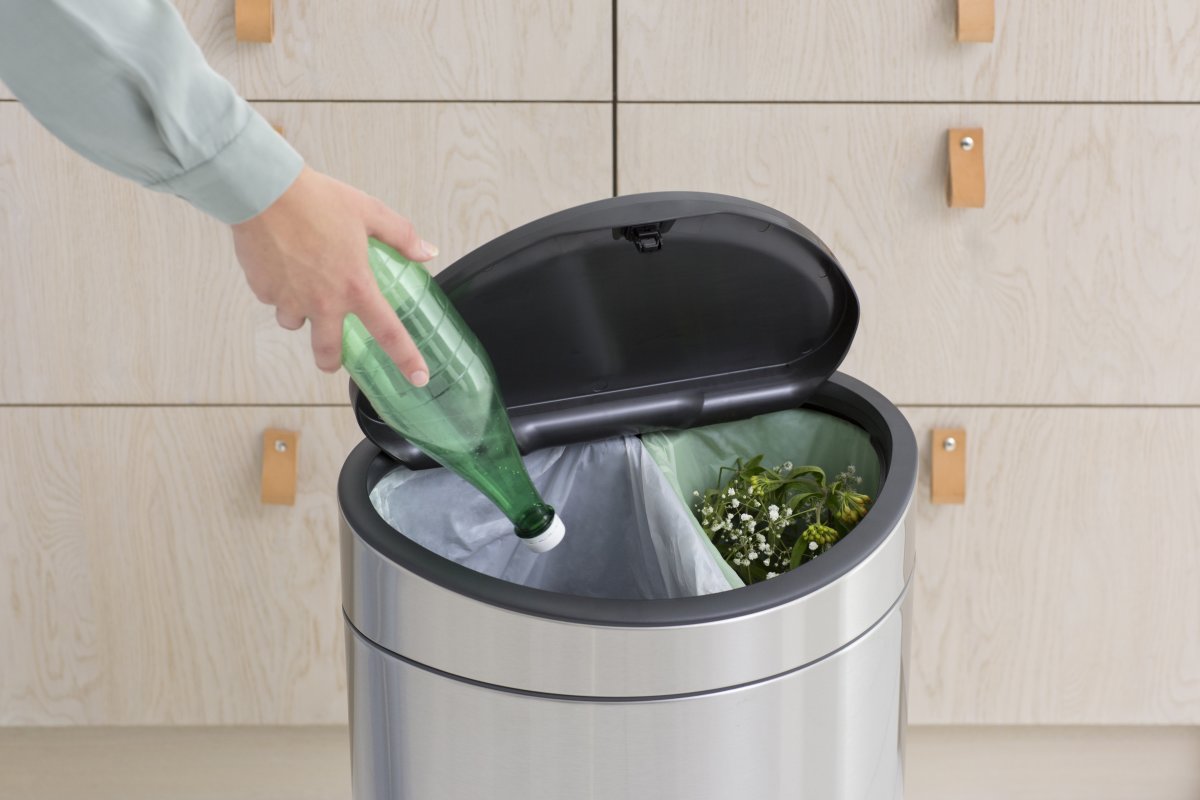 Brabantia Touch Bin | 10 + 23 L | Mat stål
