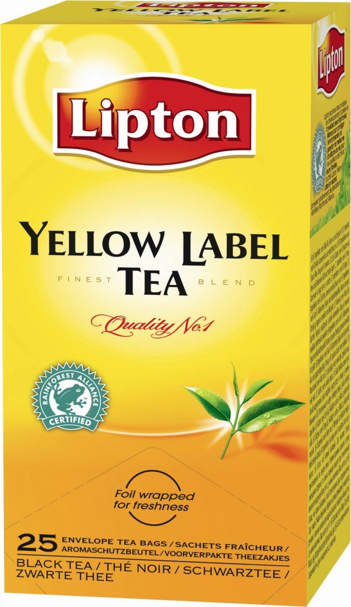 Lipton Yellow Label te, 25 x 2g
