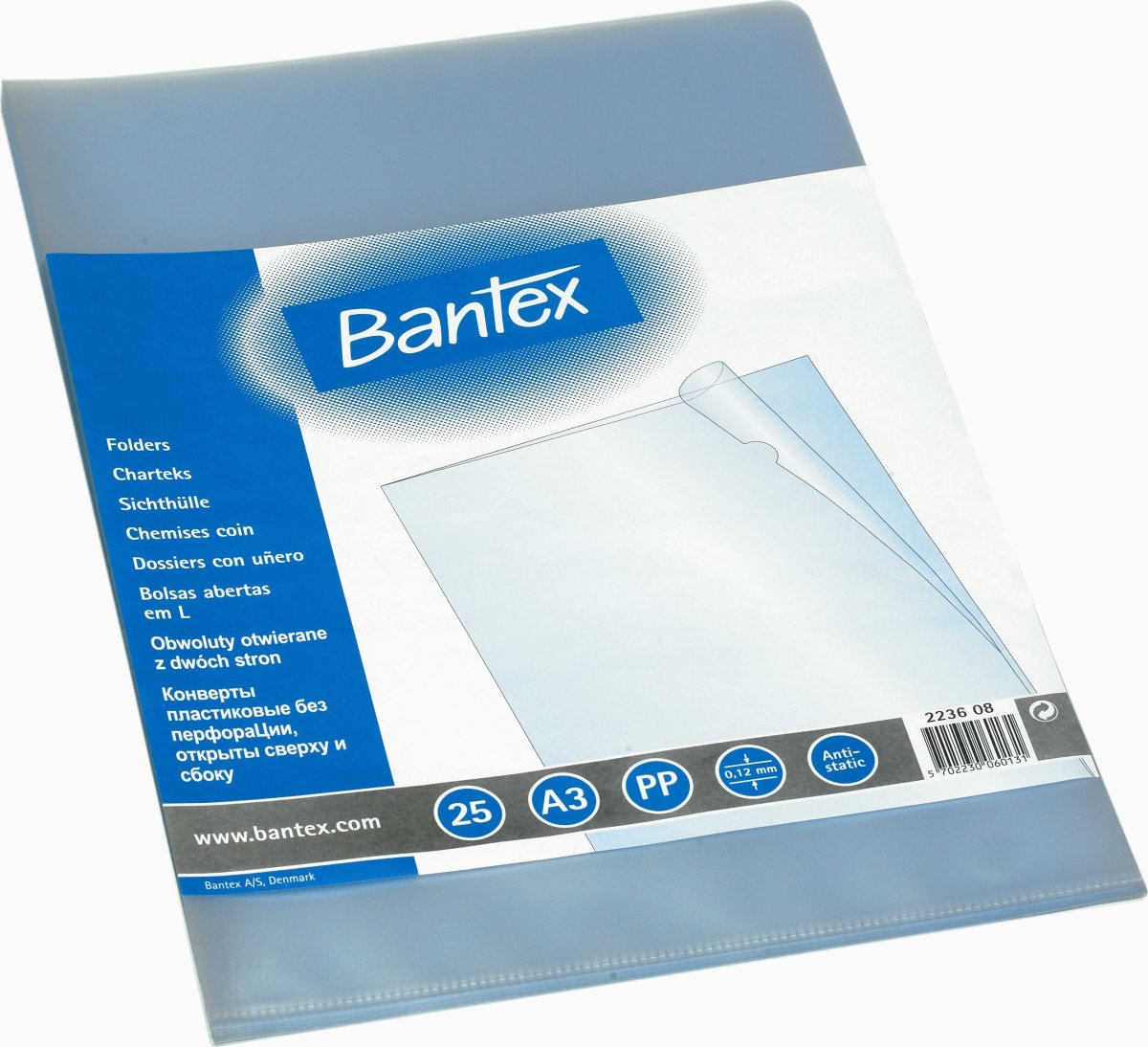 Bantex Chartek | A3 | 120 my | 25 stk.