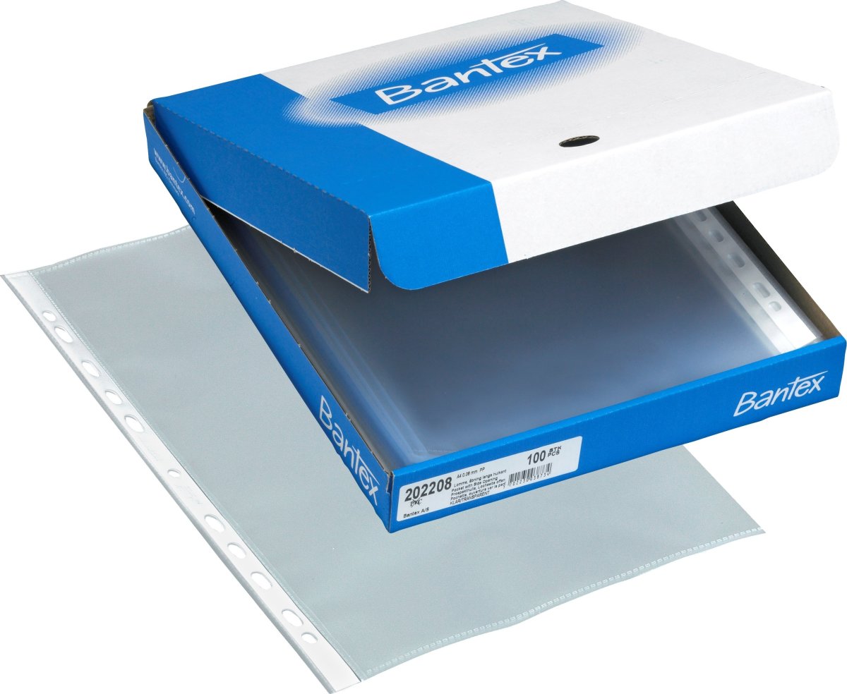 Bantex Lomme | A4 | V.side | 80 my | 100 stk.
