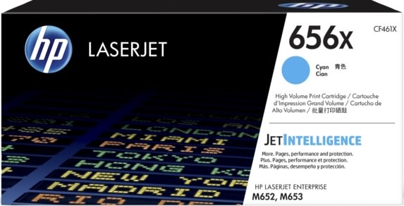 HP no 656X CF461X lasertoner, blå, 22000s