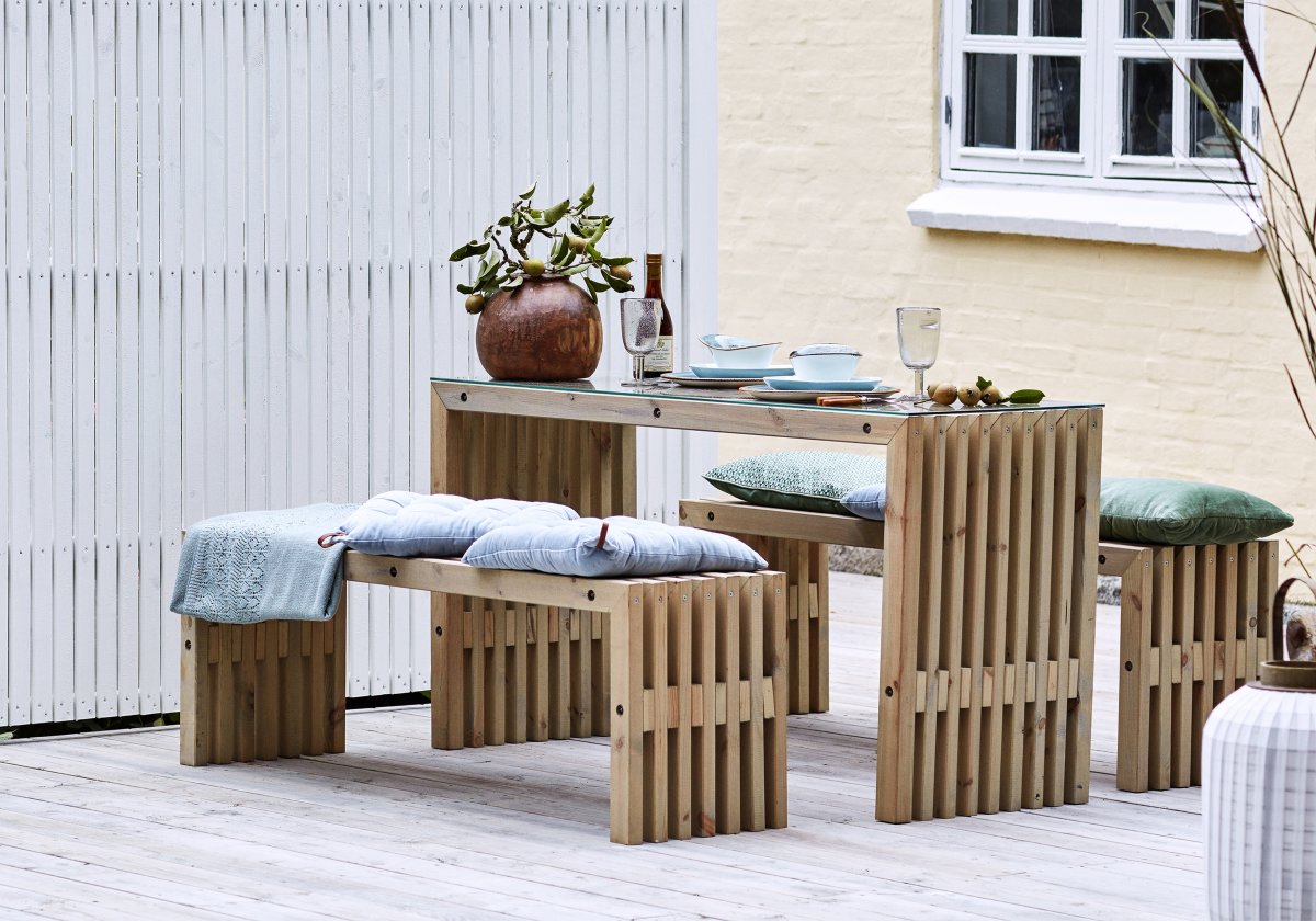 Plus Rustik Trallebænk, Drivtømmer, L 138 cm