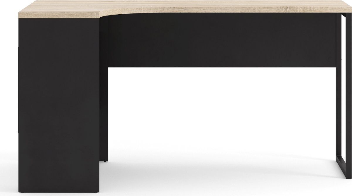 Ritzy Skrivebord, Mat grå/Eg, 145 cm