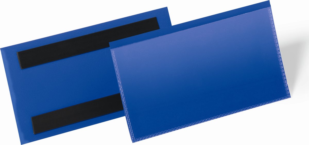 Durable Lagerlommer m/magnet, B150xH67 mm, blå