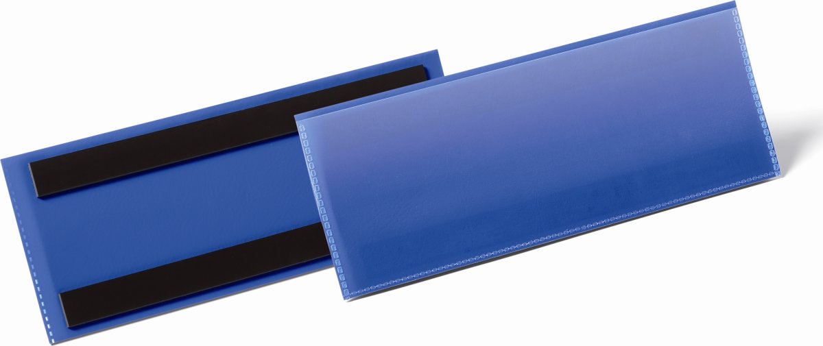Durable Lagerlommer m/magnet, B210xH74 mm, blå