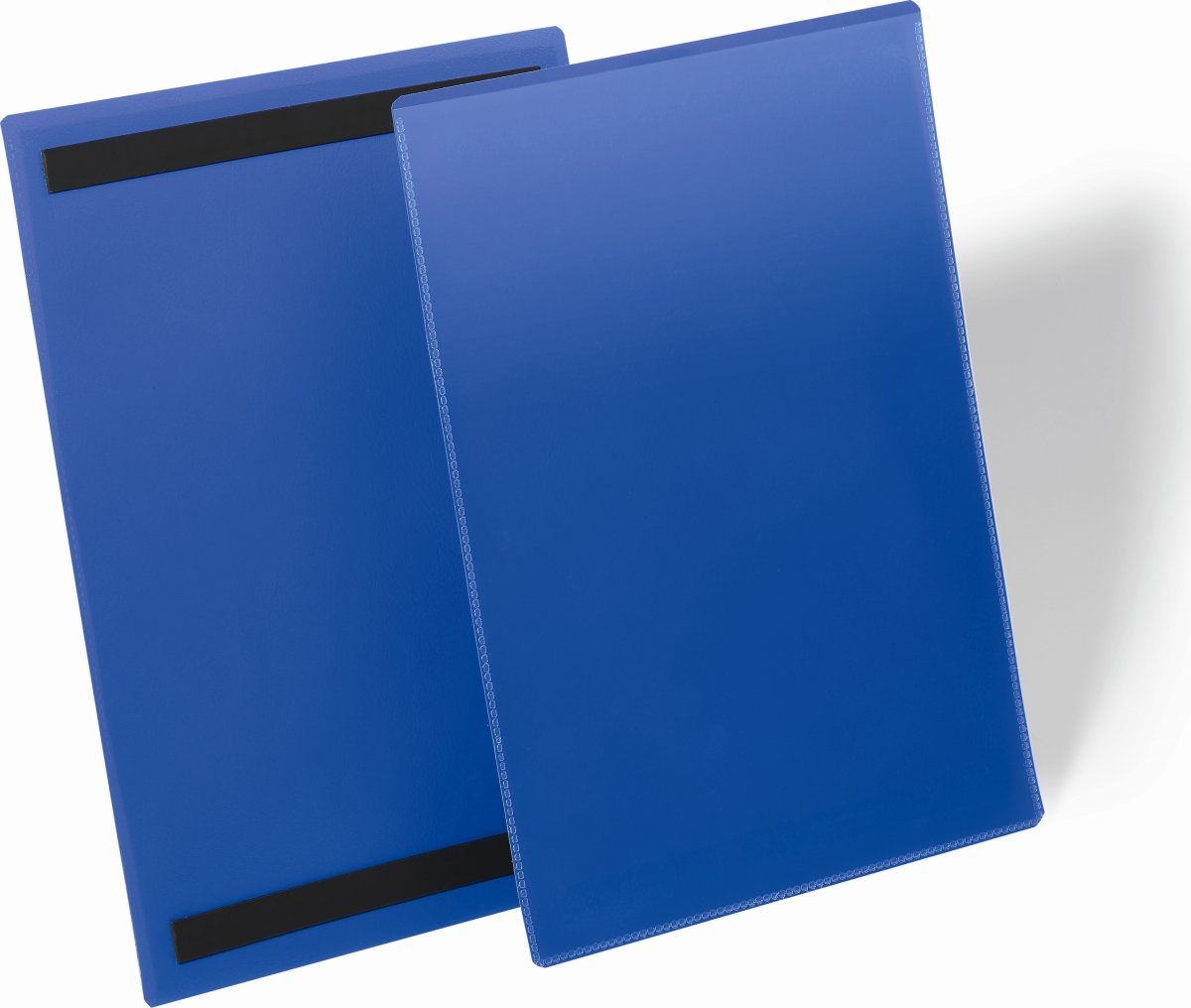 Durable Lagerlommer m/magnet, A4 højformat, blå
