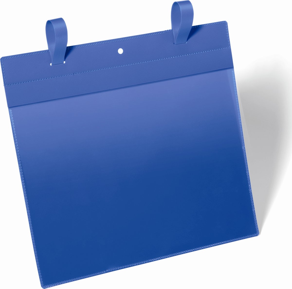 Durable Lagerlommer m/stropper, A4 tværformat, blå