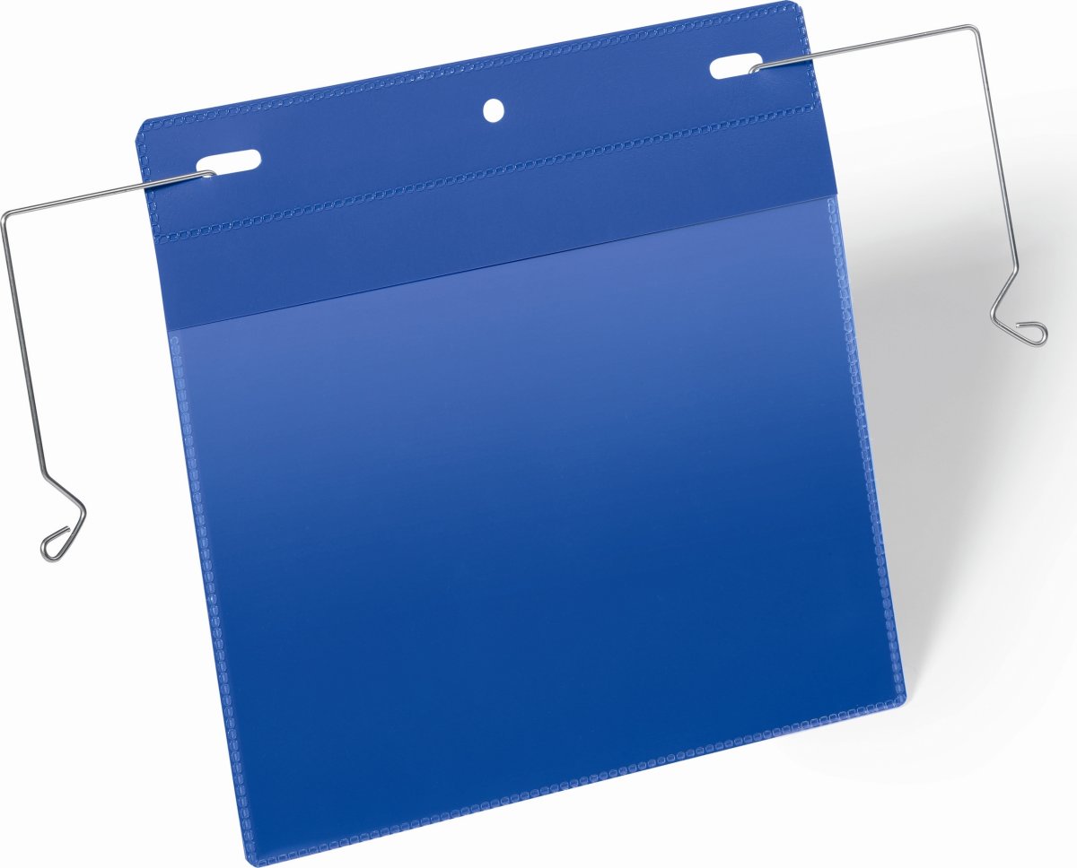 Durable Lagerlommer m/wirebeslag A5 tværformat blå
