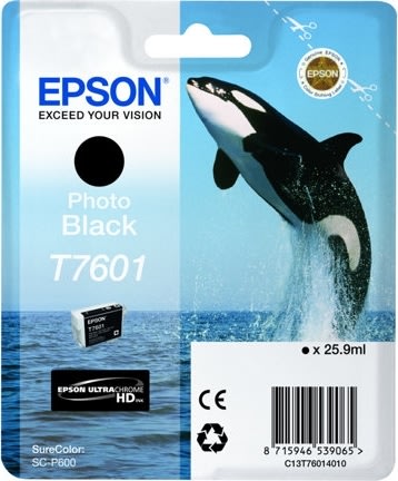 Epson T76014010 blækpatron 25.9 ml., sort (foto)