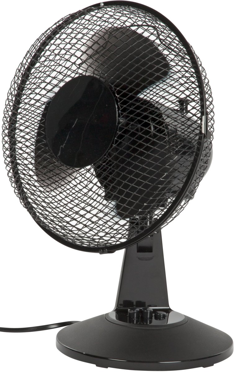 Bordventilator 23 cm, sort