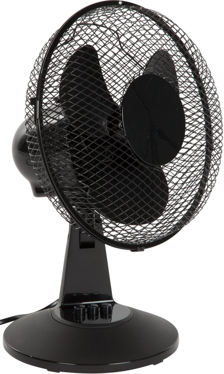 Bordventilator 23 cm, sort