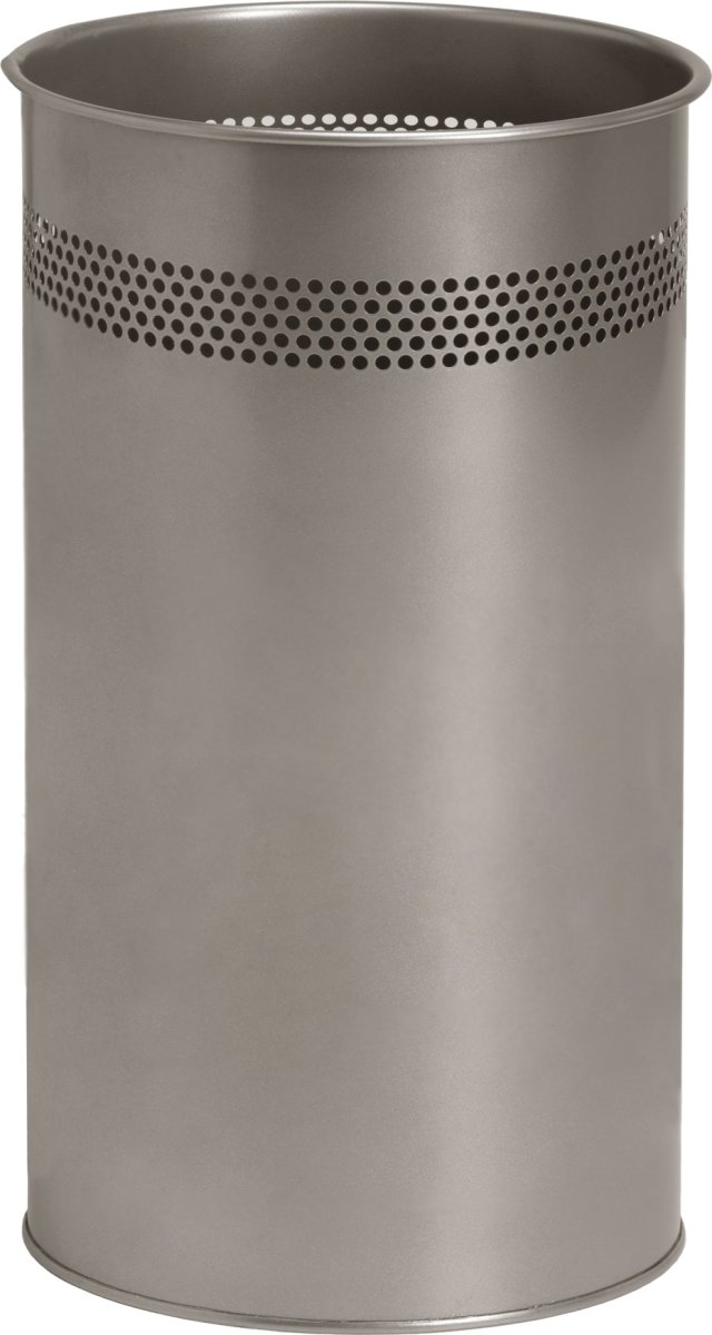 Twin Metal Papirkurv | 21 liter | Sølv