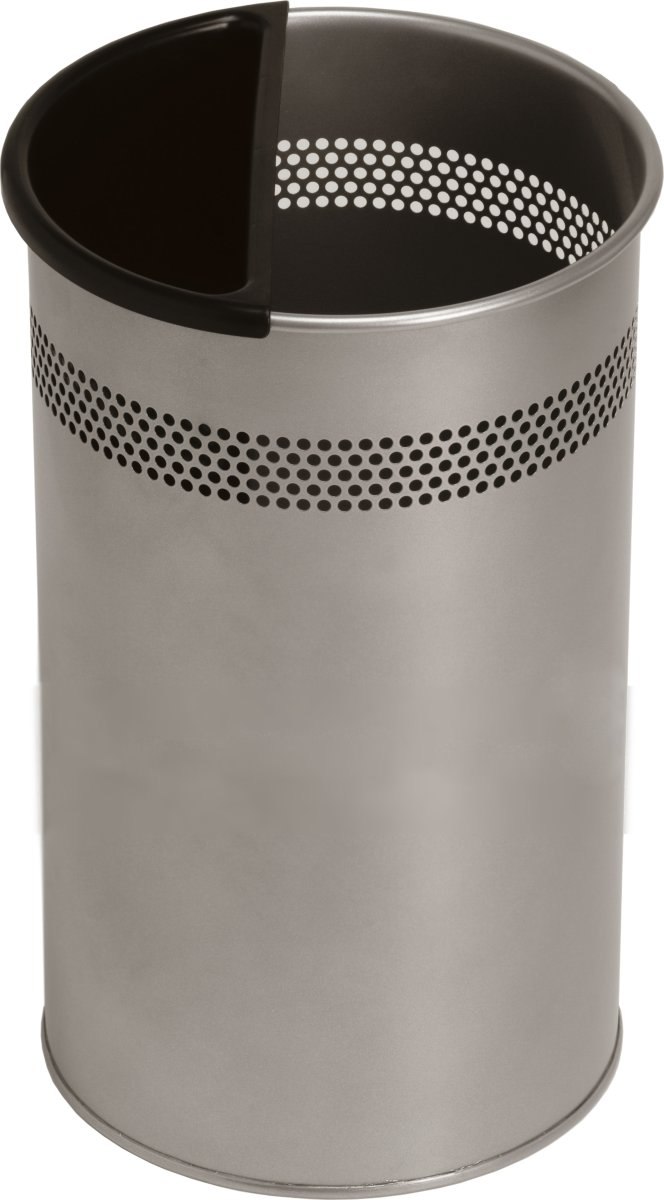 Twin Metal Papirkurv | 21 liter | Sølv