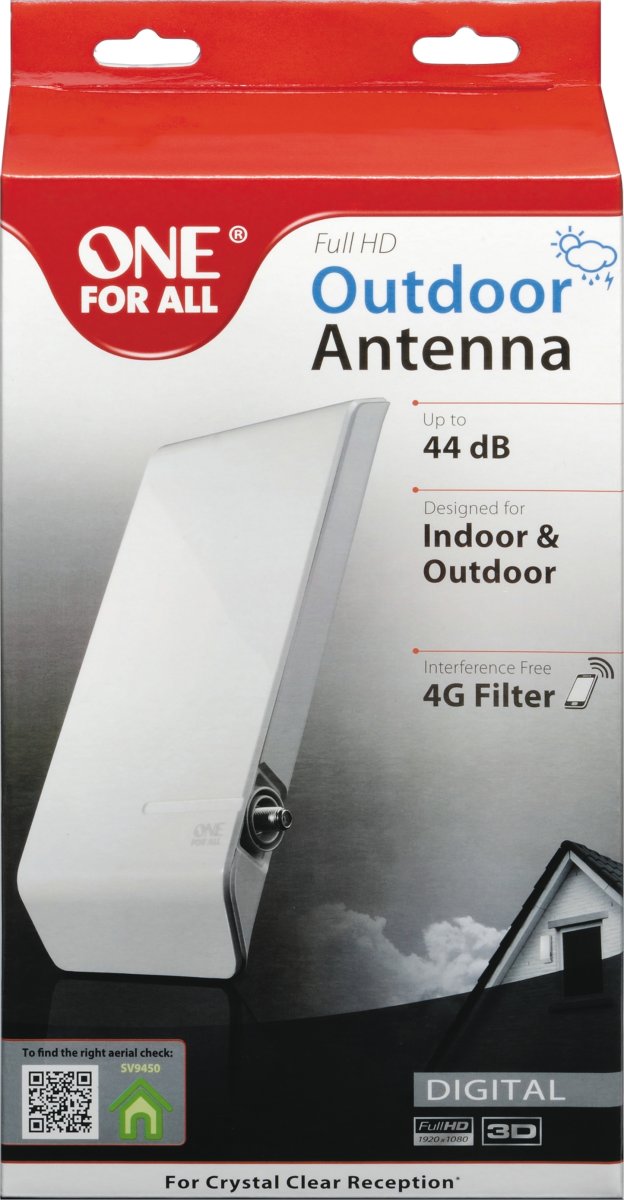 One For All SV9450 udendørs aktiv antenne, 44 dB - Køb | Lomax