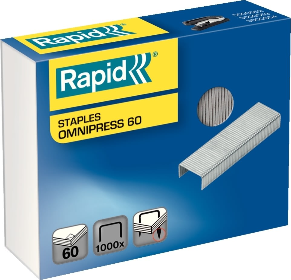 Rapid Omnipress 60 Hæfteklamme | 1000 stk.