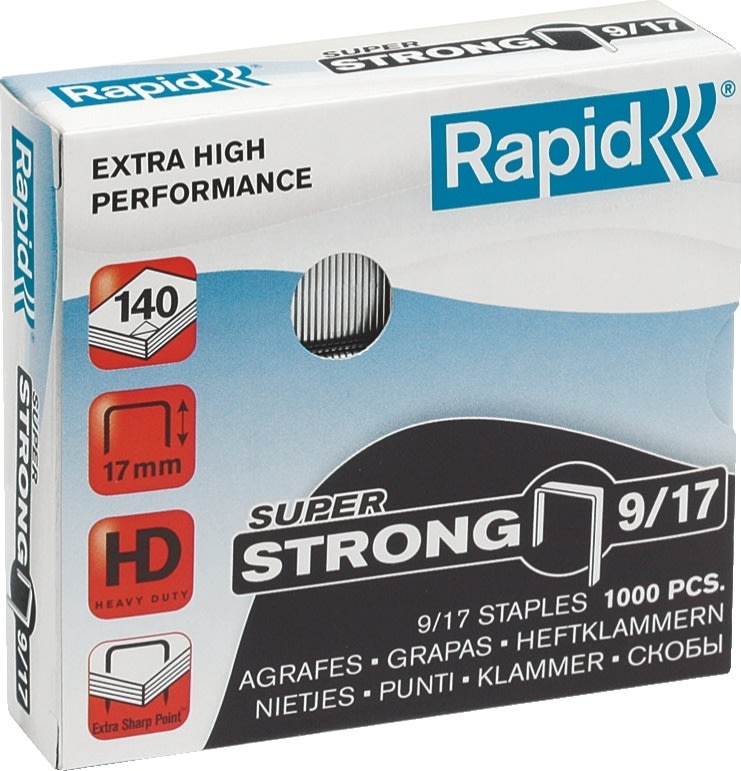 Rapid SuperStrong Hæfteklamme | 9/17 | 1000 stk.