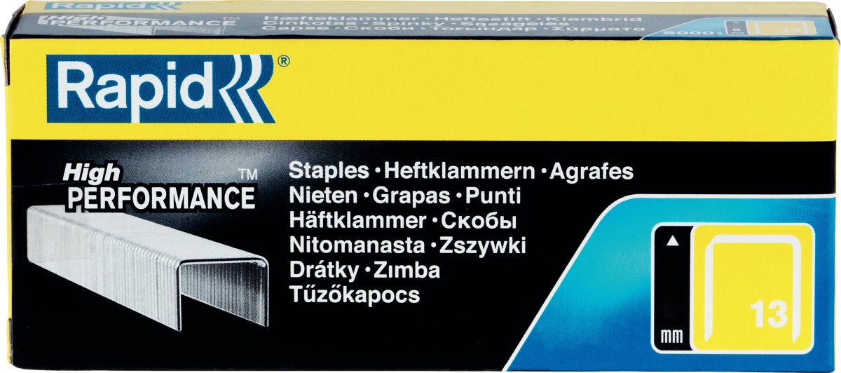 Rapid Hæfteklamme | No.13 | 13/4 | 5000 stk.