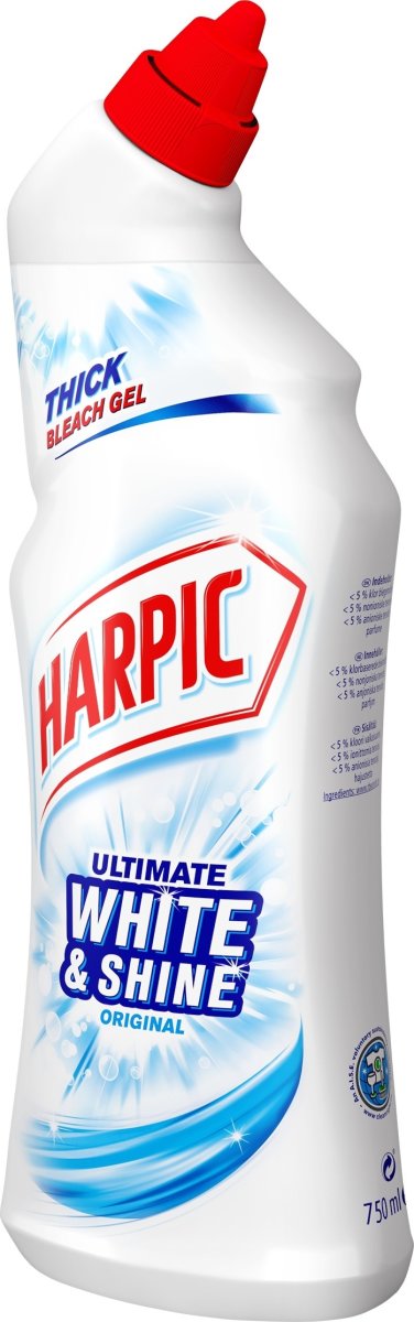Harpic White & Shine flydende Toiletrens, 750 ml