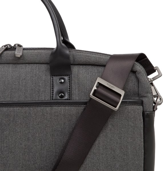 Knomo Princeton 15,6" computertaske i sort/grå Køb her Lomax