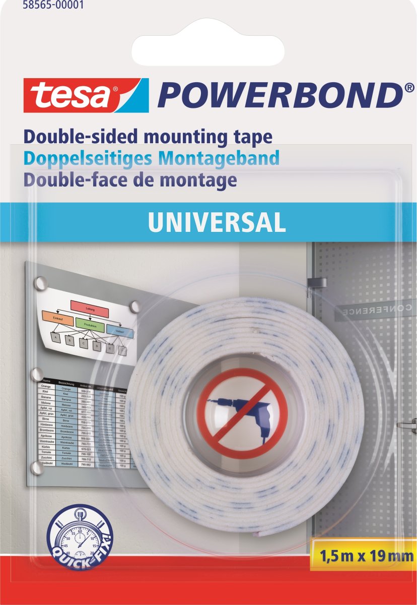 tesa Powerbond Monteringstape | 19mm x 1,5m