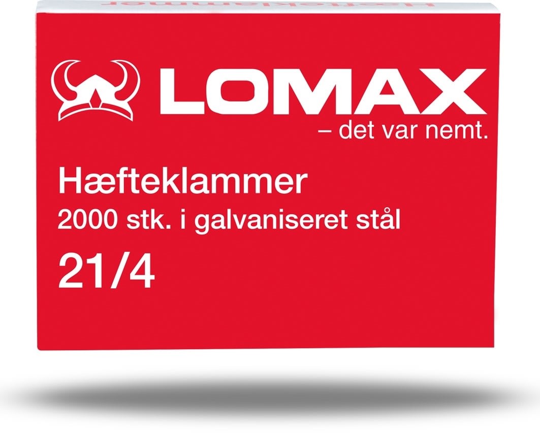 Lomax Hæfteklamme | 21/4 | 2000 stk.