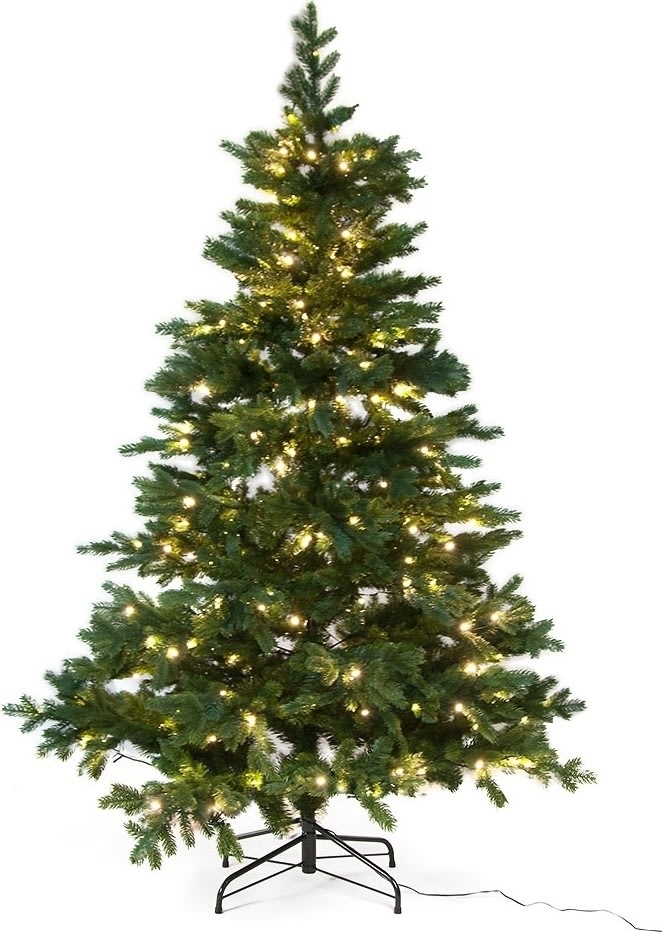 Juletræ LUX inkl. LED lys - 150 cm, Grøn