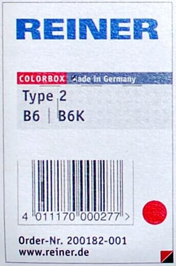 Reiner B6K Stempelpude | 6 tal | Rød