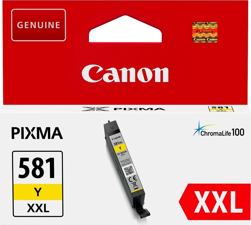 Canon CLI-581XXL blækpatron gul, 600s