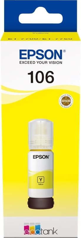 Epson T106 blæktank, gul, 70ml