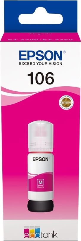 Epson T106 blæktank, magenta, 70ml