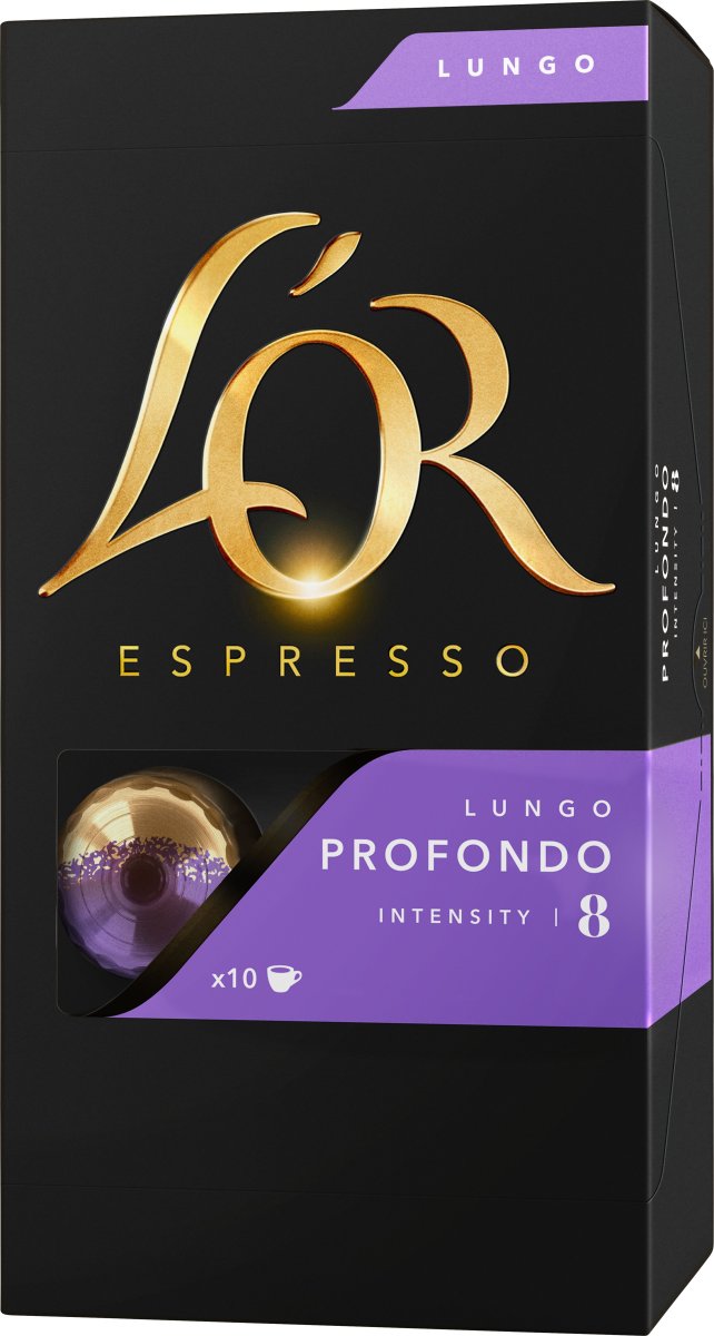 L'Or Lungo Profondo Kaffekapsler, 10 stk.