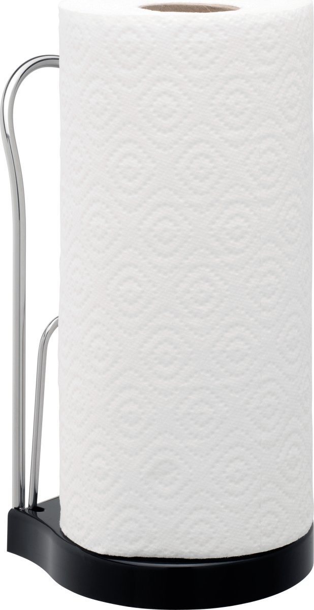 Brabantia Køkkenrulleholder, Sort/blank stål