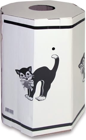 Fastelavnstønde i pap, H.38 x B.30 cm