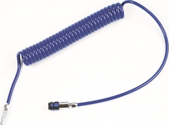 Flowconcept PUR spiralslange 5/8 mm x 10/8 m. blå 