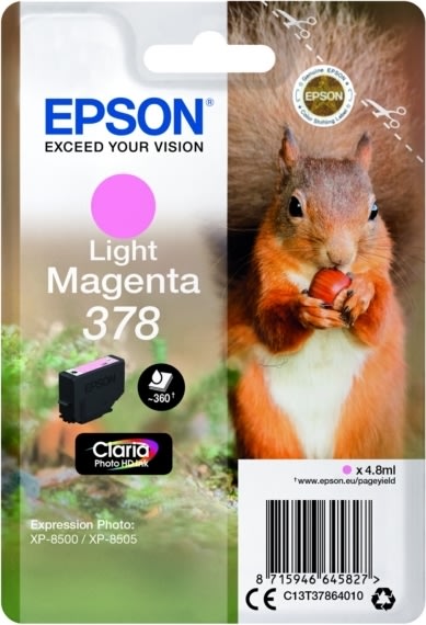 Epson T378 blækpatron, light magenta, 4.8 ml