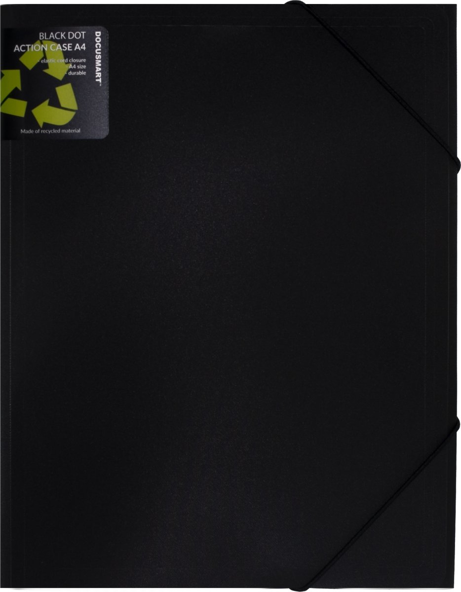 Docusmart Elastikmappe A4 | PP | Sort