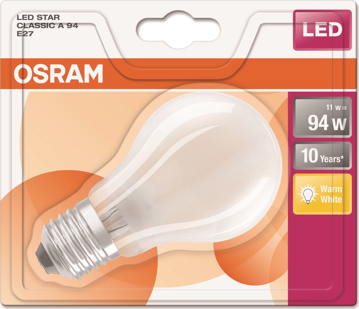 Osram LED Retro Standardpære mat E27, 8W=94W