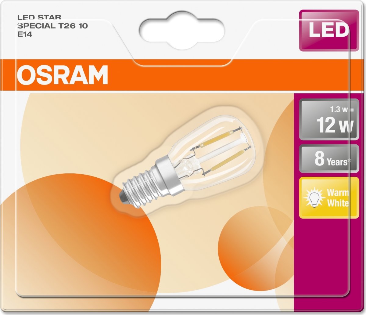 Osram LED Specialpære E14, 1,3W=10W