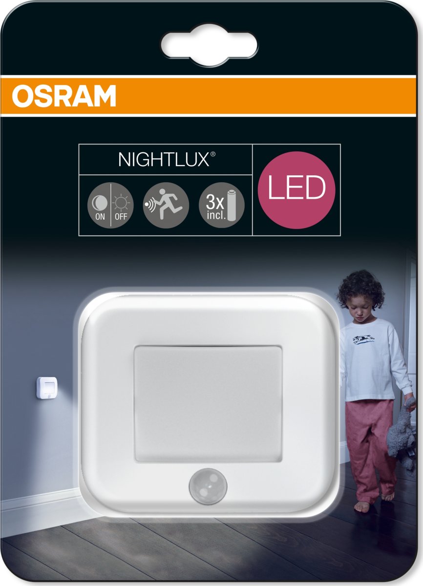 Osram Nightlux Hall LED spotlampe med sensor, hvid