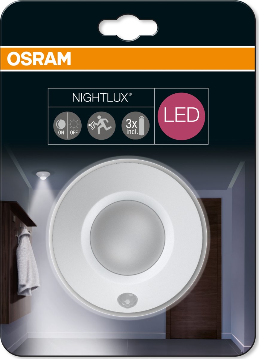 Osram Nightlux Ceiling LED Spotlampe med sensor
