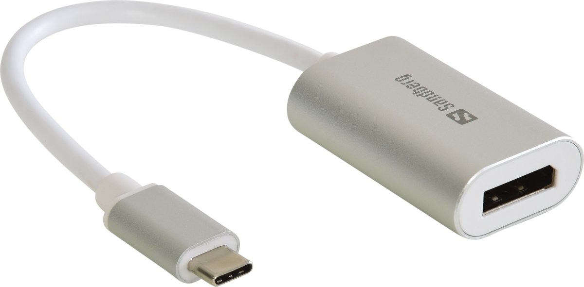 Sandberg USB-C til DisplayPort Link, sølv