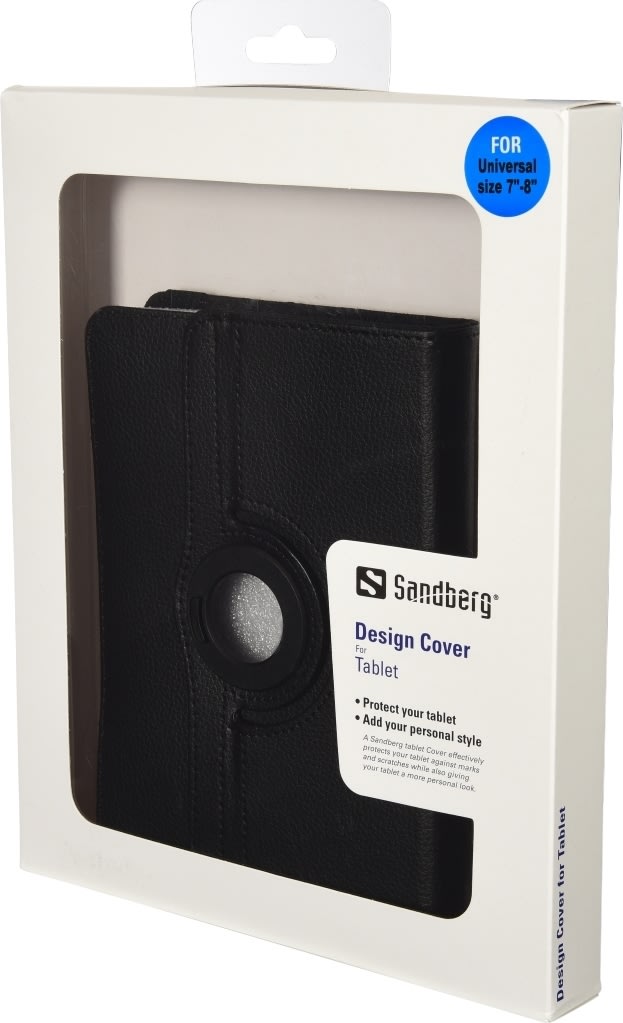 Sandberg 7-8" universelt rotating case, sort