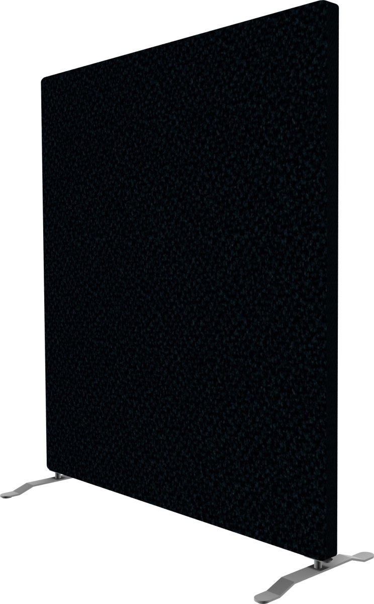Easy skærmvæg H125xB120 cm sort, inkl. ben