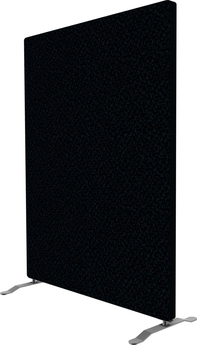 Easy skærmvæg H125xB100 cm sort, inkl. ben